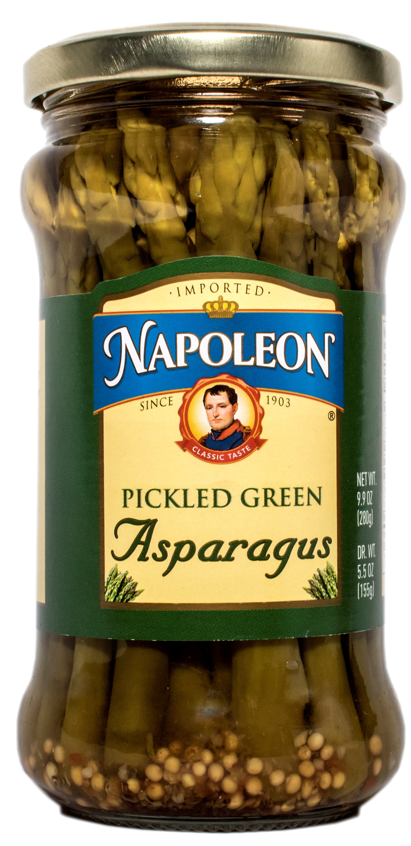 Pickled Green Asparagus 9.9oz - The Napoleon Co.